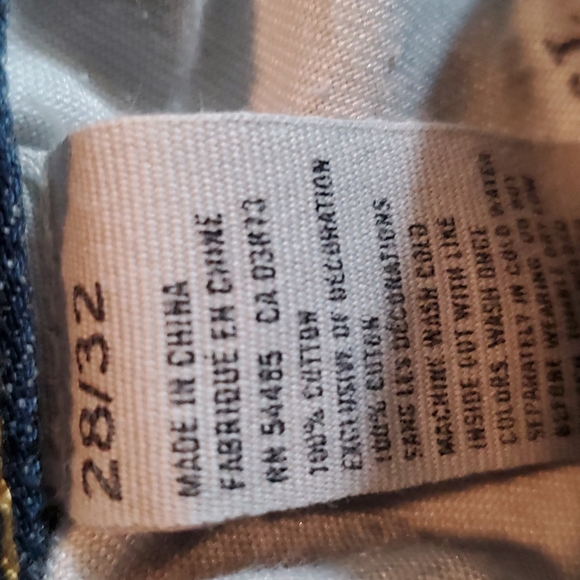 SZ. W. 28× L. 32 AMERICA 🇺🇸 EAGLE OUTFITTERS ORIGINAL STRAIGHT LEG DENIM JEAN - Picture 3 of 4